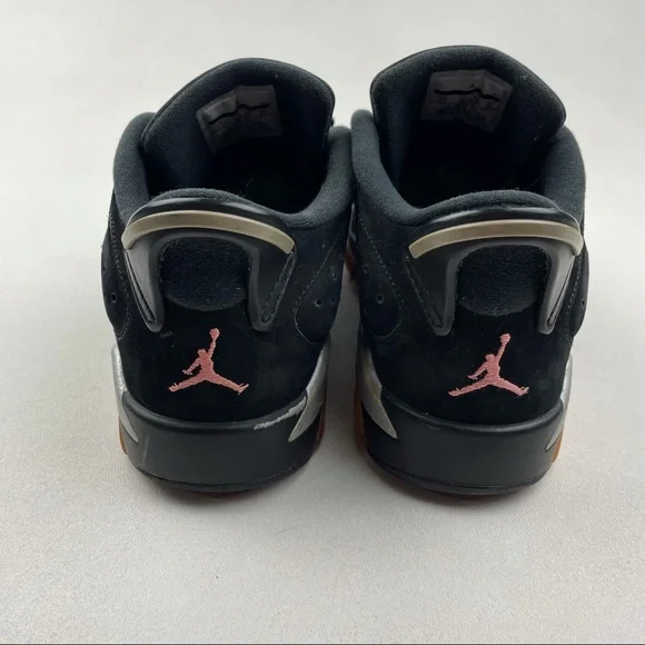 Nike Air Jordan 6 Retro Low GG Size 7Y (768878 022) Black/Sunblush/Silver - Picture 4 of 6